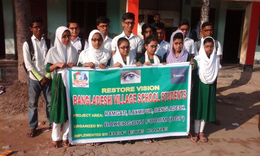 Restore vision to1000 Bangladeshi village students